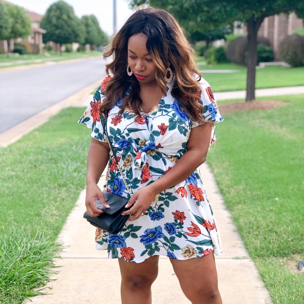UMGEE Fit & Flare Floral Mini Dress